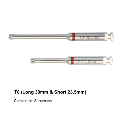 Tournevis à loquet pour pilier d'implant dentaire, Tournevis hexagonaux longs et courts en acier inoxydable