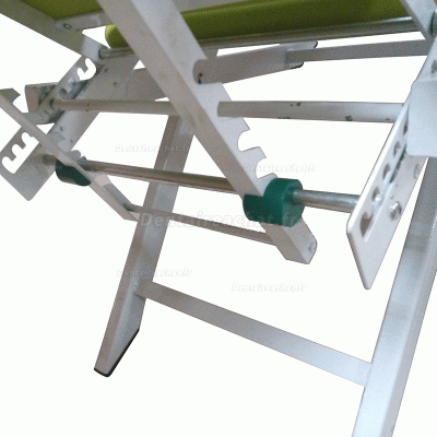 DZDY-3 Fauteuil portable pliable dentaire avec la lampe de contrôle,le crachoir et la turbine