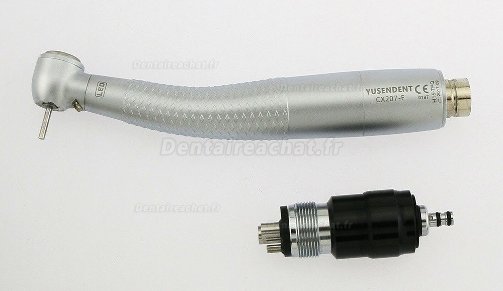 YUSENDENT CX207-F-PQ LED turbine dentaire avec lumiere 2/4 trous avec raccord nsk phatelus compatible