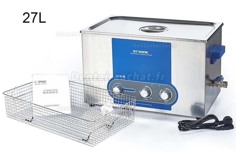 GT SONIC série P Nettoyeur à ultrasons à réglage de puissance 2-27L 100-500W avec fonction de chauffage