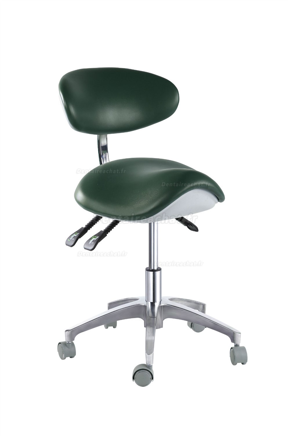QY® QY-MA1-S tabouret ergonomique selle de cheval (3 positions) avec dossier